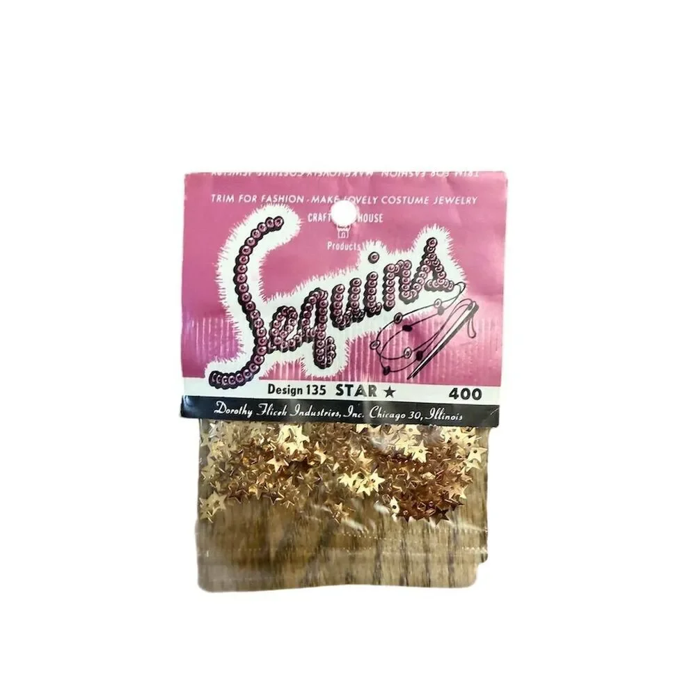 Spangler Craft Supply Lot Sequins Spangles Multicolor